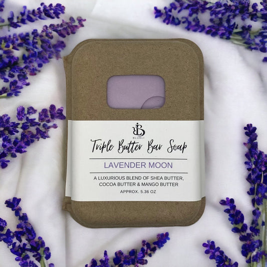 Triple Butter Bar Soap (Lavender Moon)