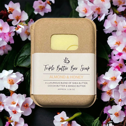 Triple Butter Bar Soap (Almond & Honey)